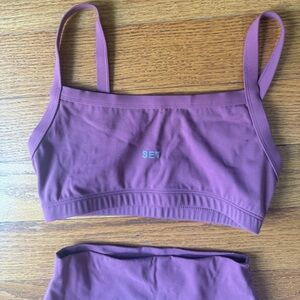 Setactive sportsbody sports bra - size small. Also selling matching leggings.